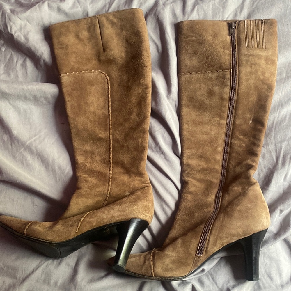 Via spiga genuine heeled knee boots